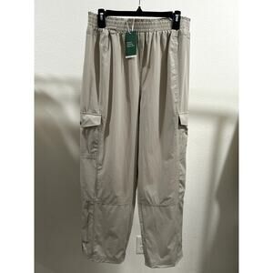 Halara Womens Cargo Pants Lightweight Light Beige Size Large Regular New B102